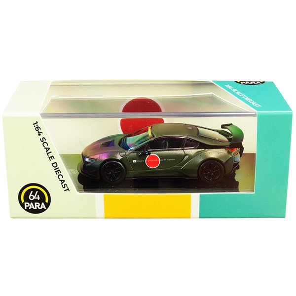 Paragon BMW i8 Zero Liberty Walk Dark Green .16 4 Diecast Model Car by PA-55145